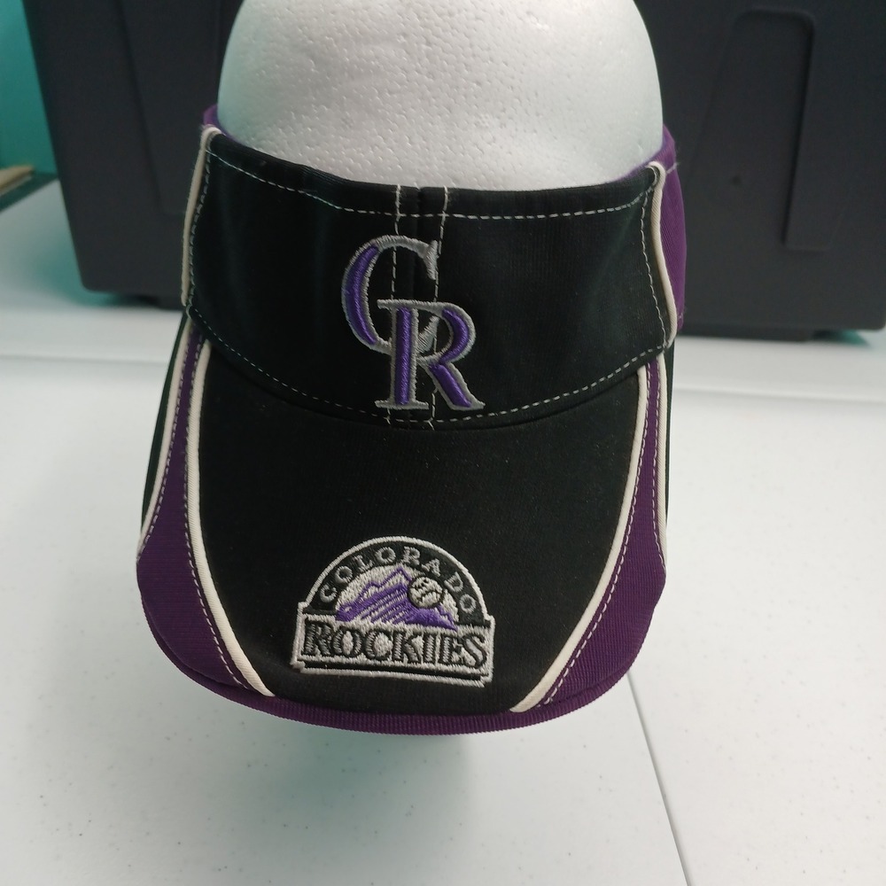 47 Brand Colorado Rockies Visor OSFA Purple Black MLB Baseball Fan Sportswear